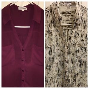 2 Size M Express Portofino Shirts